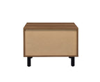 Trolgar - Accent Table - Brown Oak & Black
