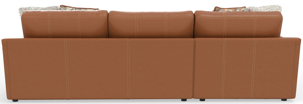 Minori - Italian Leather Sofa / Chaise And Cocktail Ottoman