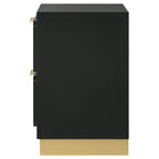 Caraway 2-drawer Nightstand Black