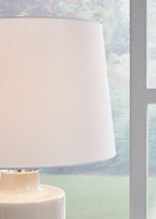 Cylener - Ceramic Table Lamp - Off White