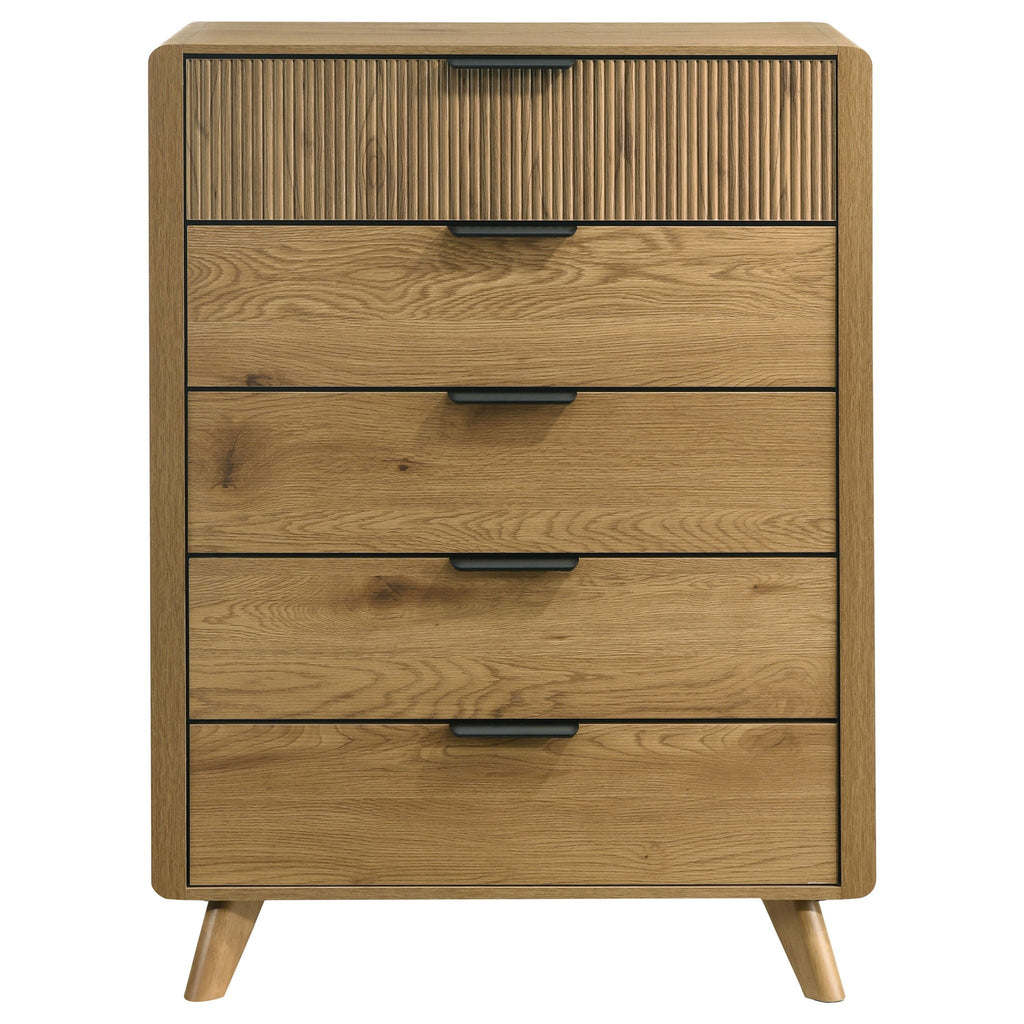 Bennett 5-drawer Bedroom Chest of Drawers Light Oak