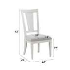 Katia - Side Chair (Set of 2) - Light Gray Linen & Weathered White