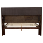 Jessica California King LED Storage Bookcase Bed Cappuccino