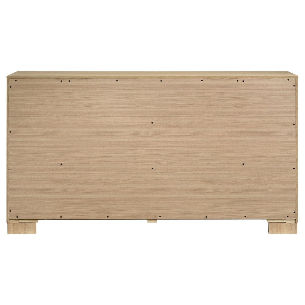 Arielle 6-drawer Bedroom Dresser Cabinet Light Oak