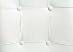 Hussein - Side Chair (Set of 2) - White Synthetic Leather & Black