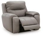 Real Moments - Power Recliner With Audio Seating - Ash