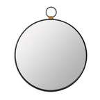 Wall Mirror With Frame, Contemporary Minimalist Accent Mirror For Living Room, Foyer, Entryway, Bedroom - Black