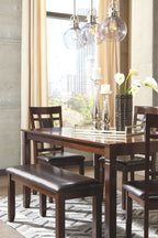 Bennox - Dining Room Table Set (Set of 6) - Brown