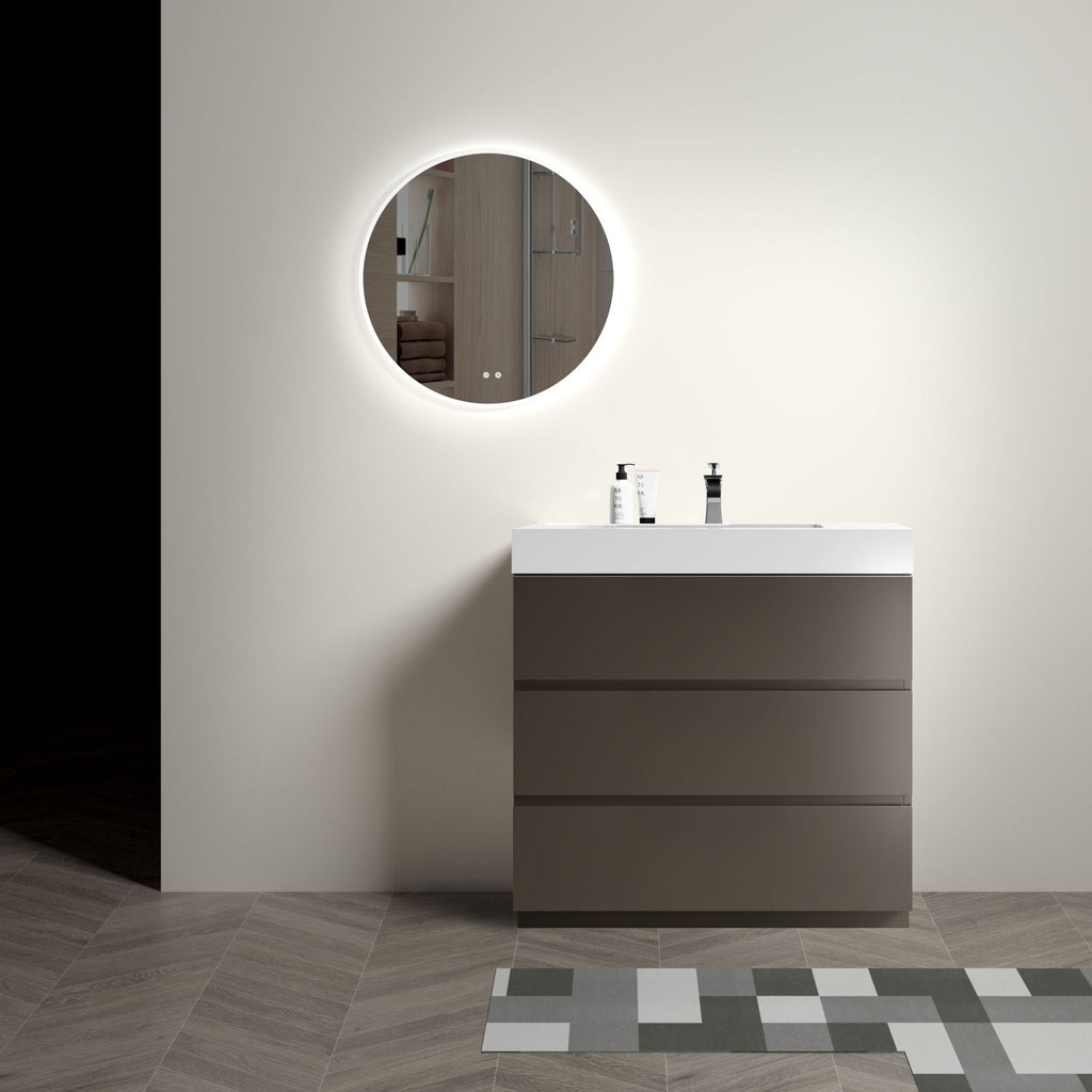 Alice - Bathroom Vanity With Sink, Large Storage Freestanding
