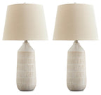 Willport - Ceramic Table Lamp (Set of 2) - Off White