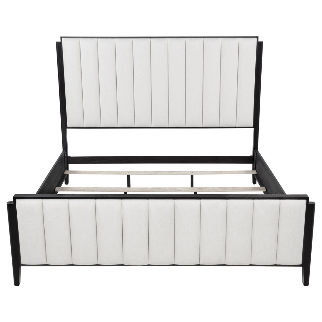 Brookmead 60-inch Upholstered Eastern King Bed Black