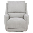 Sylmar Chenille Upholstered Power Recliner Dove Grey