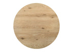 Tate - Round Dining Table With Cream Color Upholstered Chairs (Set of 5) - Oak Finish