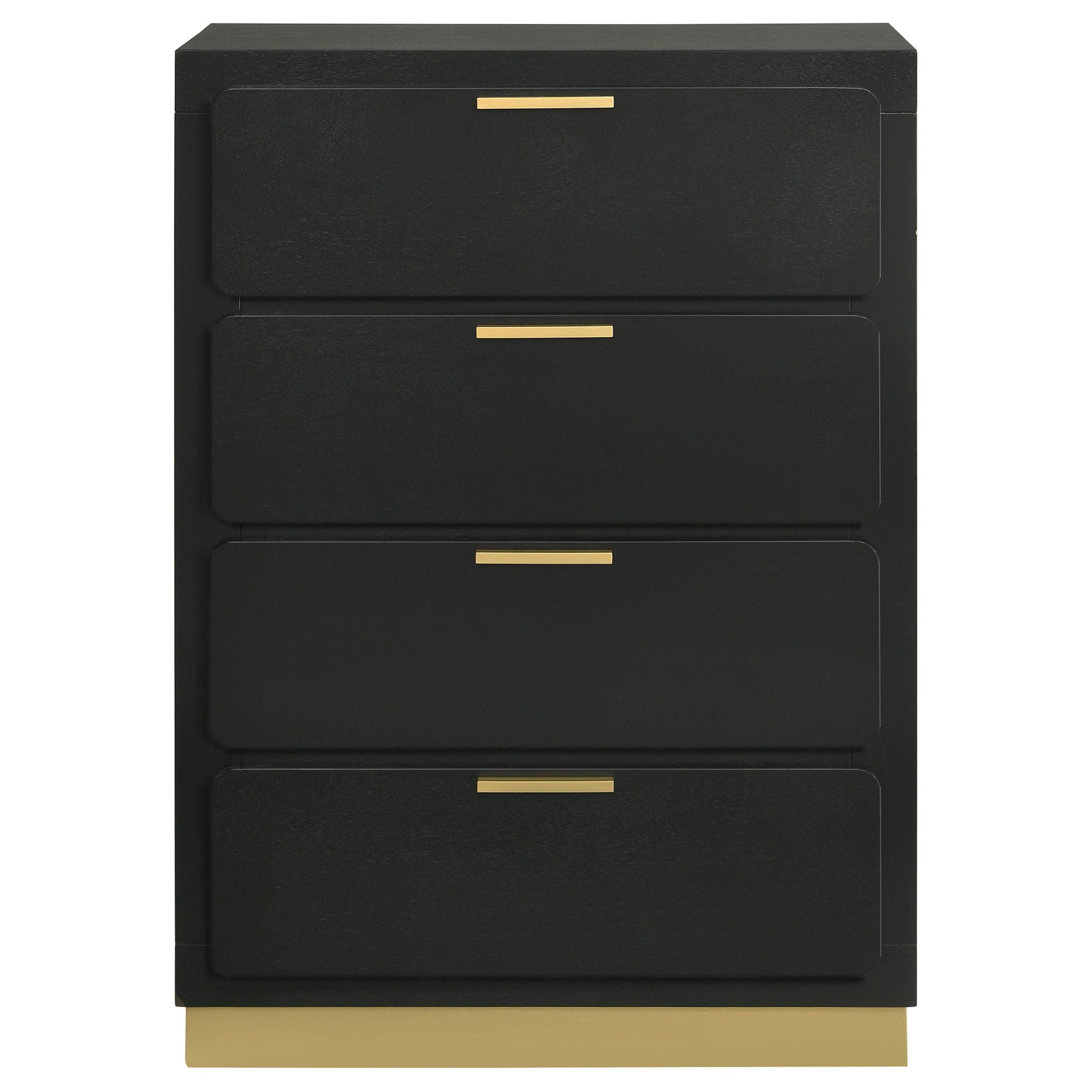Caraway 4-drawer Bedroom Chest Black