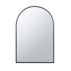 Arched Mirror With Metal Frame, Wall Mirror For Living Room Bedroom Entryway