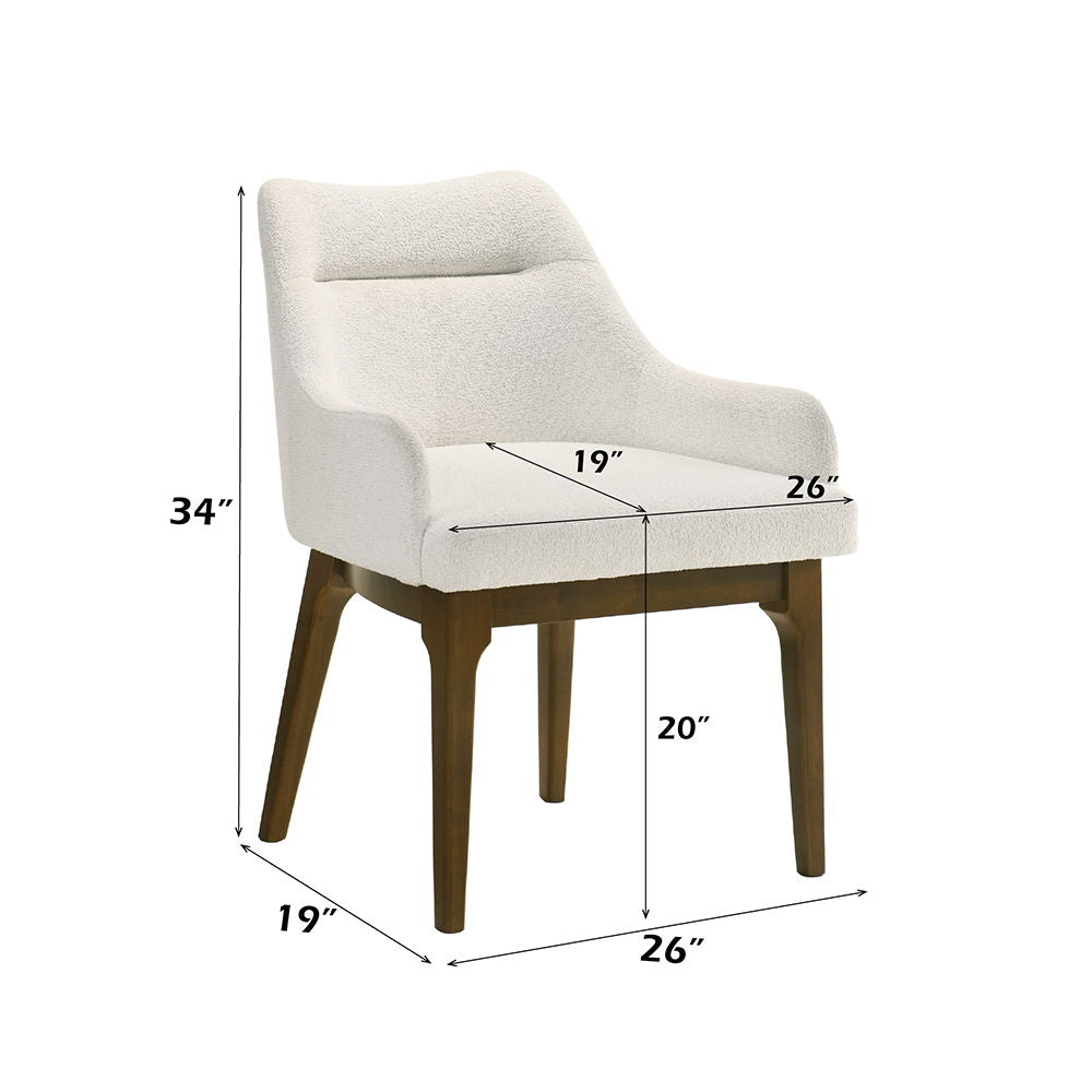 Kasha - Side Chair (Set of 2) - Chenille / Vintage Oak