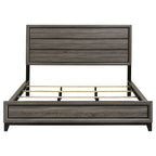 Watson Wood California King Panel Bed Grey Oak