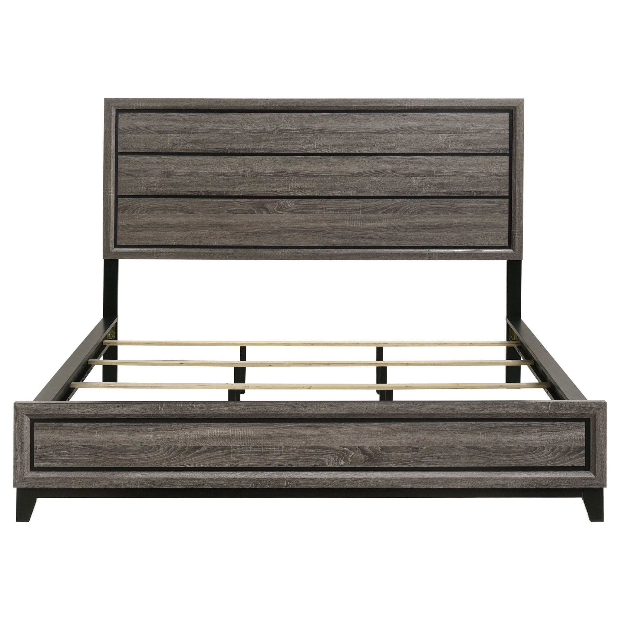 Watson Wood California King Panel Bed Grey Oak