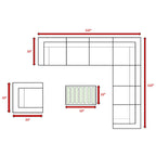Stylish Entertainment Sectional Set, Outdoor Living