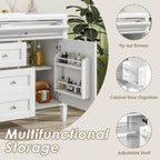 Bathroom Vanity With Top Sink, 2 Drawers And Tip Out Drawer