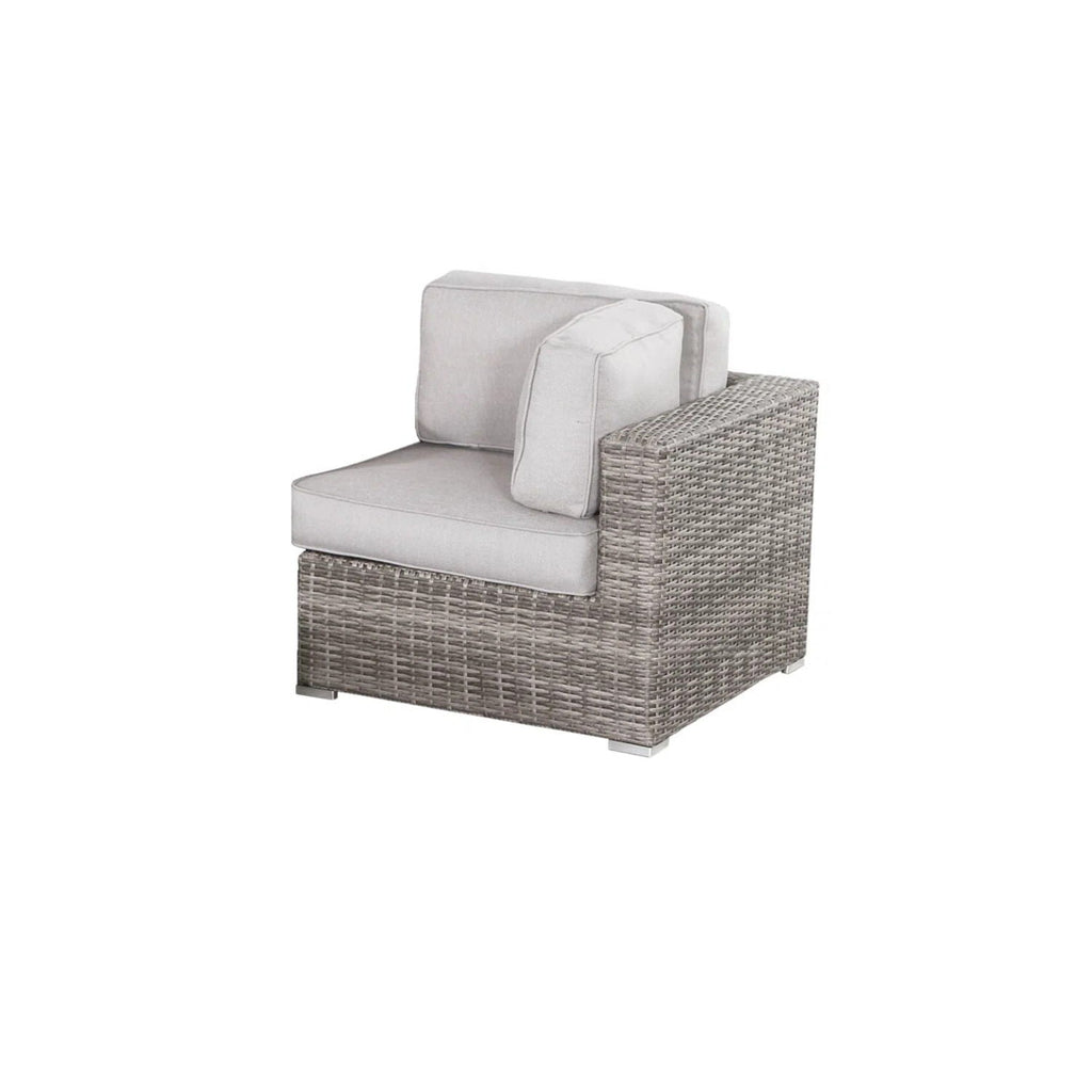 Wicker Sectional Seating Group With Cushions