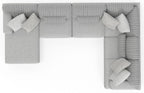 Logan - Upholstered Sectional With Comfort Coil Seating And Accent Pillows Included