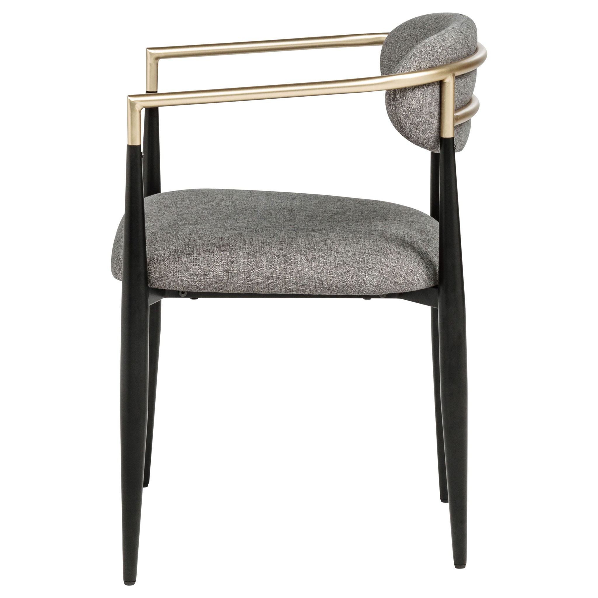 Bradbury Fabric Upholstered Dining Arm Chair Grey (Set of 2)