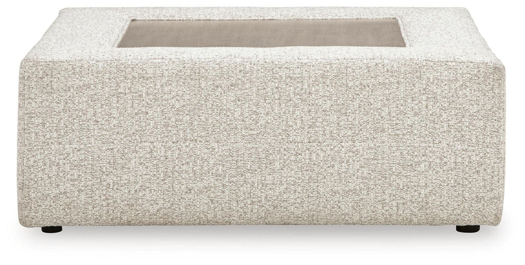 Ashbourne Estate - Oversized Accent Ottoman - Snowstone