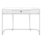 Computer Desk For Home Office, Laptop, Storage Drawers, Contemporary And Modern - White