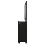 Ravenne 8-drawer Velvet Upholstered LED Dresser and Mirror Black