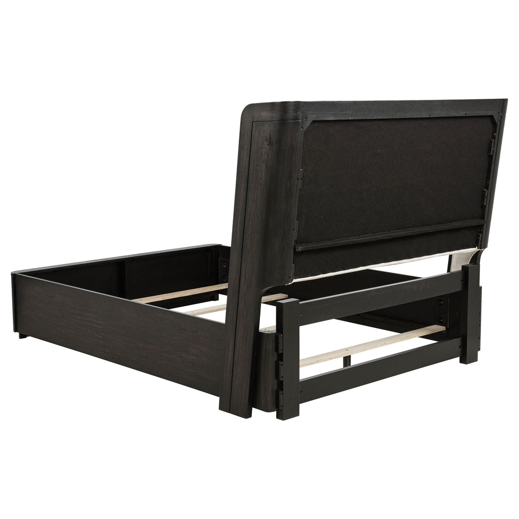 Leandro 5-piece Queen Bedroom Set Burnished Black