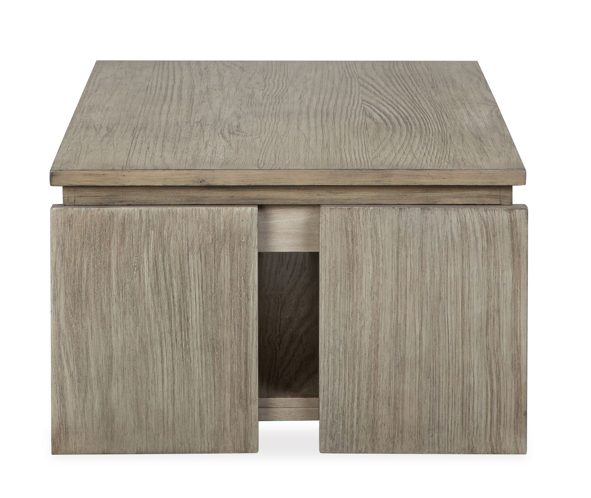 Conrad - Rectangular Lift Top Storage Cocktail Table With Casters - Stone Harbor Gray
