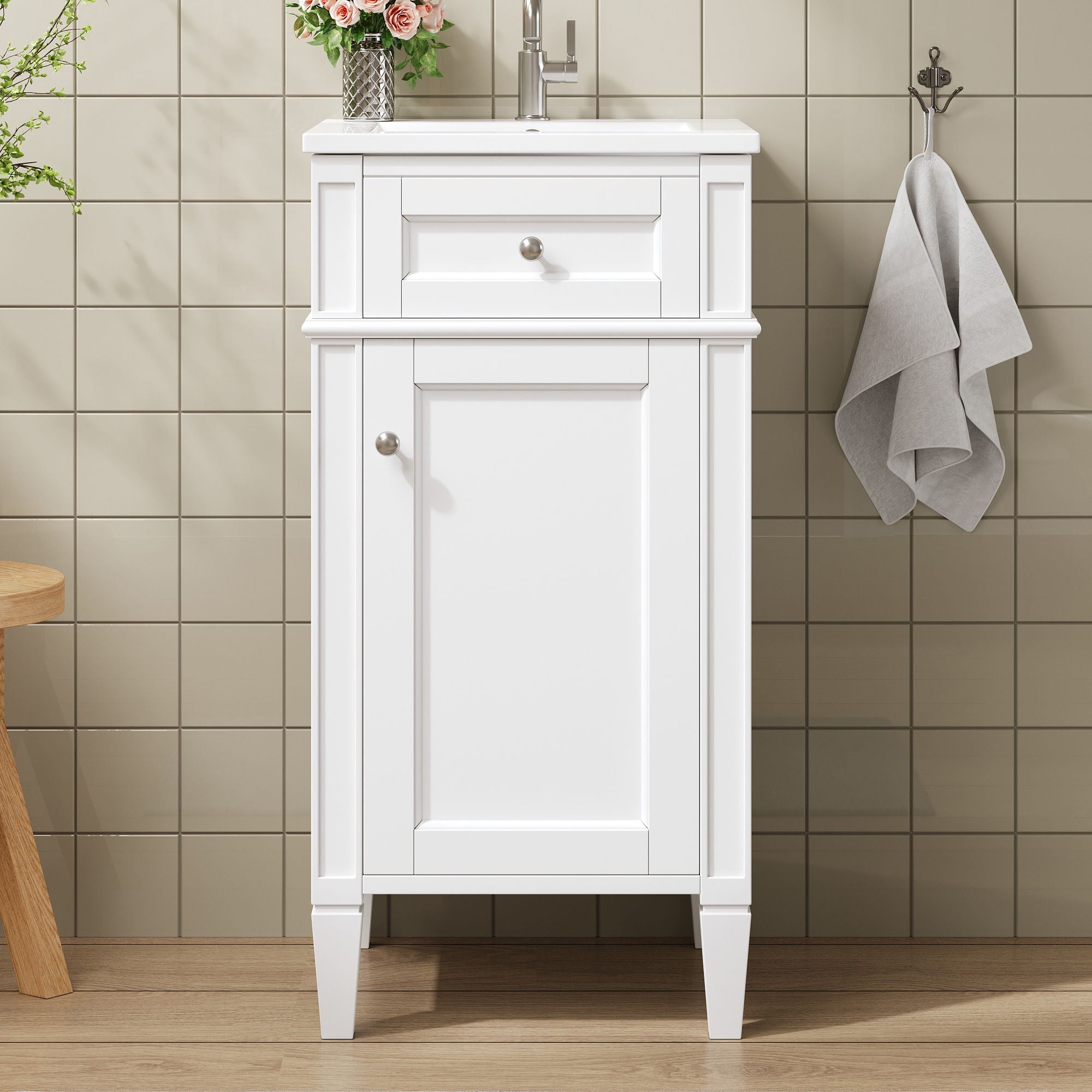 French Style Bathroom Vanity With Sink