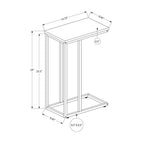 Accent Table, C - Shaped, Space-Saving Functionality