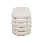 Fuji - Upholstered Oval Storage Bench