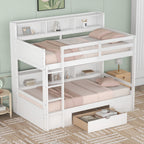 Carolee - Twin Size Bunk Bed With Built-In Shelves