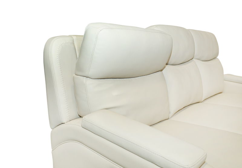 Gunner - Sofa Recliner With Power And Power Headrest - Almond