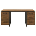 Berhalter 6-Drawer Double Pedestal File Computer Desk
