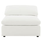 Raleigh Boucle Upholstered Armless Chair Ivory