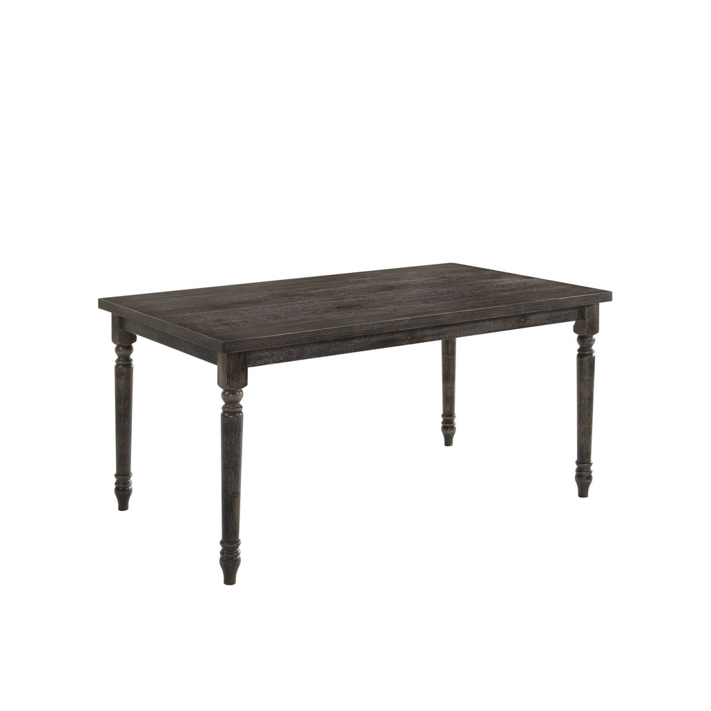 Claudia II - Weathered 7 Pieces Dining Room Set - Gray