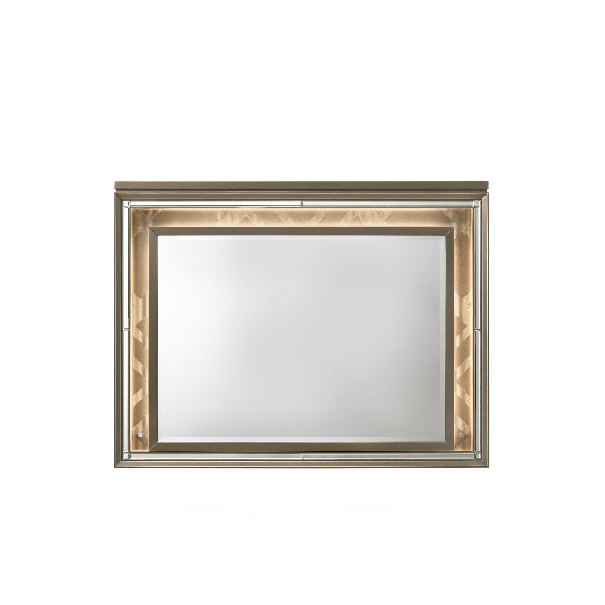 Skylar - Mirror With LED - Champagne