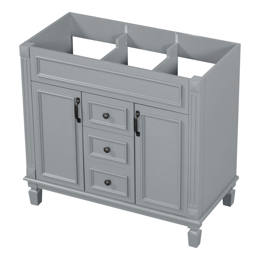 Bathroom Vanity Cabinet With 2 Soft Closing Doors And 2 Drawers
