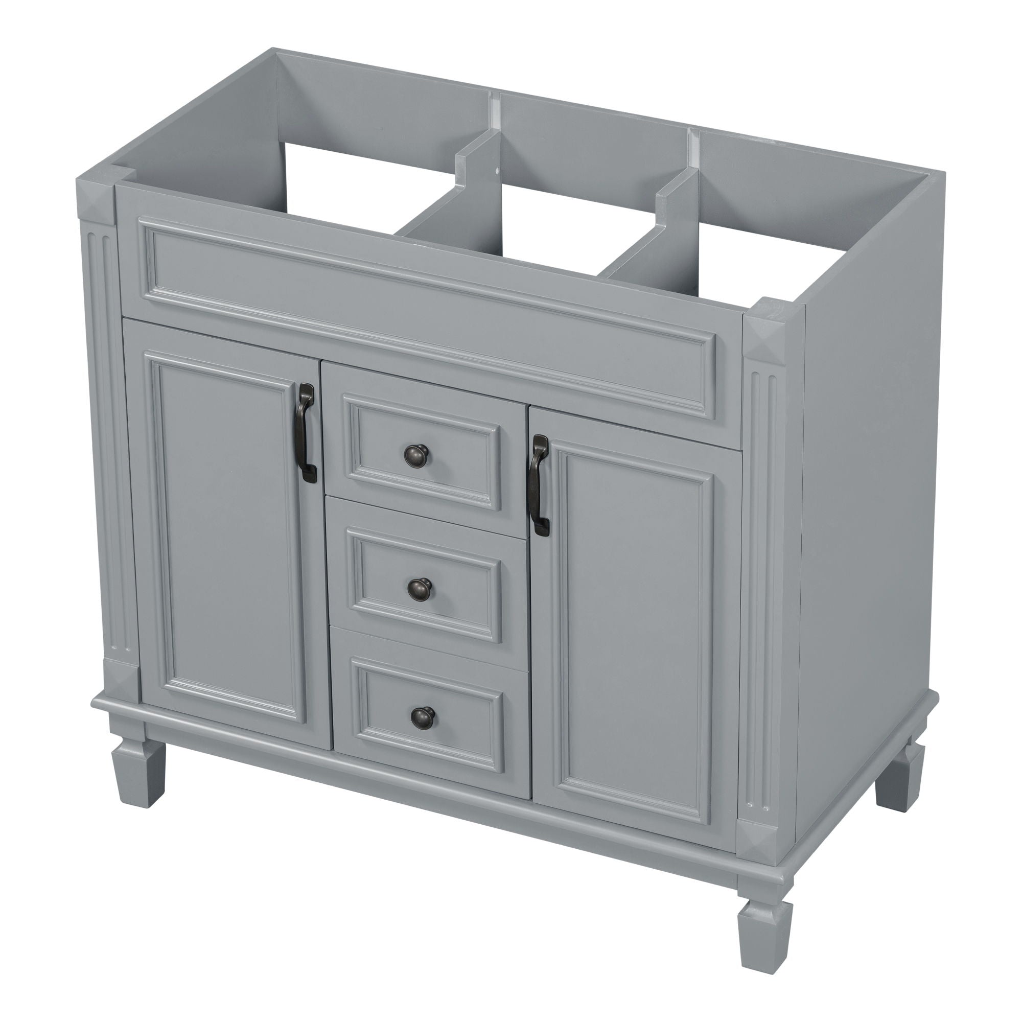 Bathroom Vanity Cabinet With 2 Soft Closing Doors And 2 Drawers