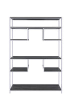 Vonara - Bookshelf - Chrome / Gray / Oak