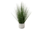 21" Tall, Artificial Plant, Grass, Indoor, Faux, Fake, Table, Greenery, Potted, Real Touch, Decorative - Green / White