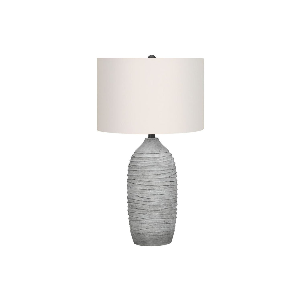 Lighting, Table Lamp, Resin, Modern - Gray / Cream