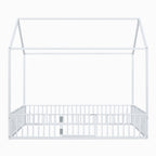 Metal House Bed With Fence And Door