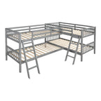 L Shaped Bunk Bed With Ladder