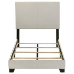 Dorian Fabric Upholstered Twin Panel Bed Cream