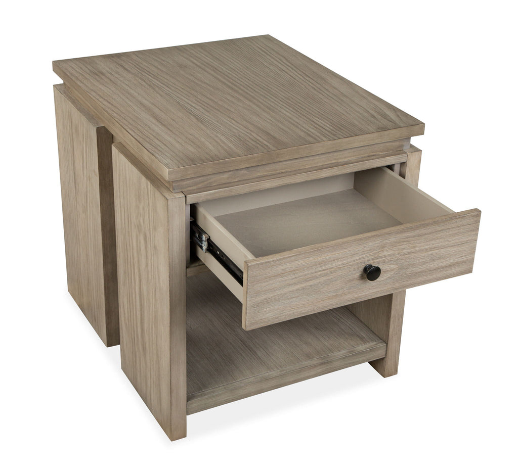Conrad - Rectangular End Table - Stone Harbor Gray